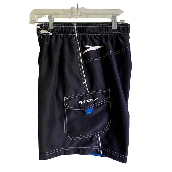 Speedo Swim Trunks Bathing Suit Blue Mens Size Medium - Picture 1 of 9